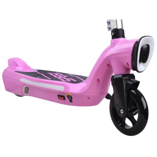 JOKO Elektrická Kolobežka 12V 45W s LED osvetlením, nosnosť 50kg, ružová