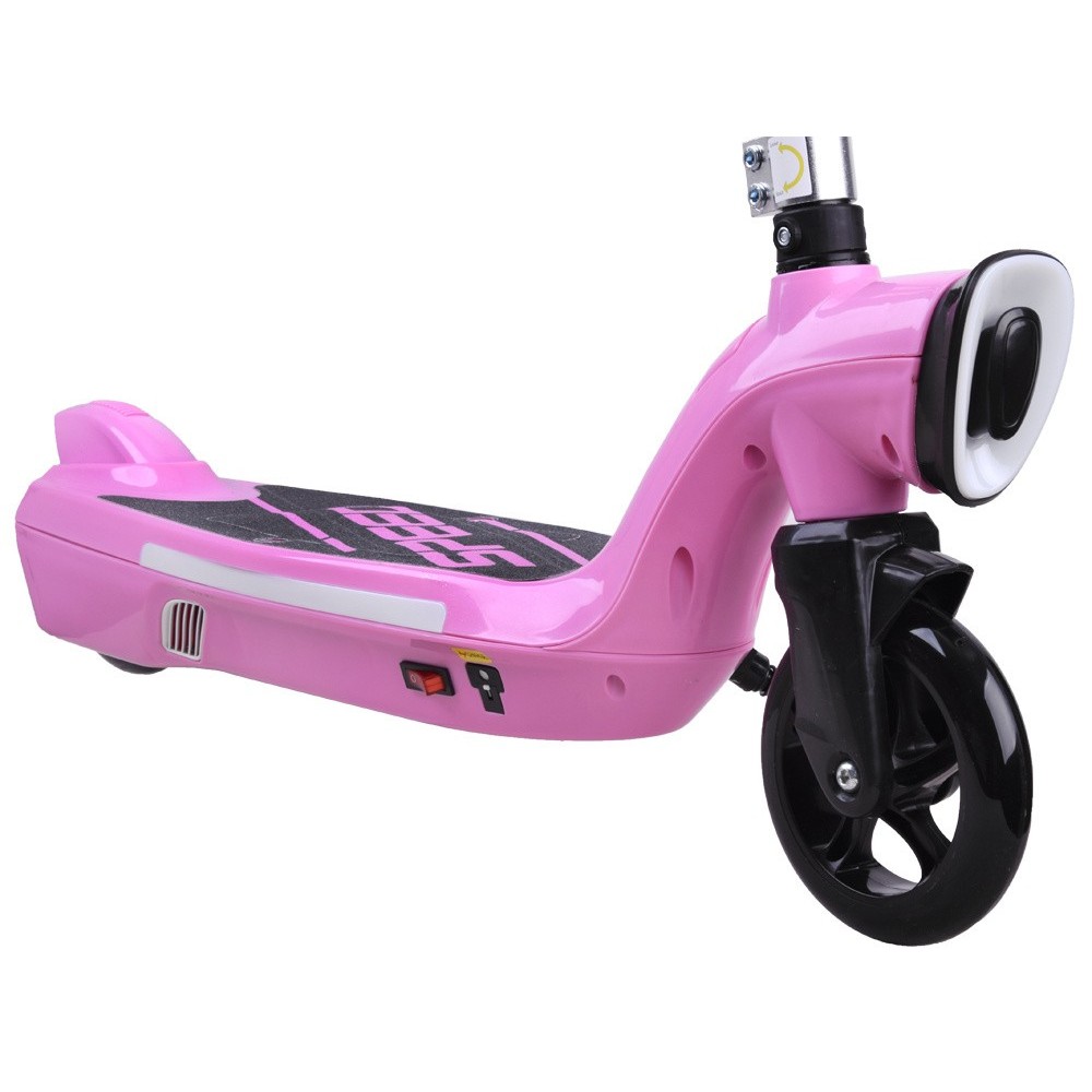 JOKO Elektrická Kolobežka 12V 45W s LED osvetlením, nosnosť 50kg, ružová