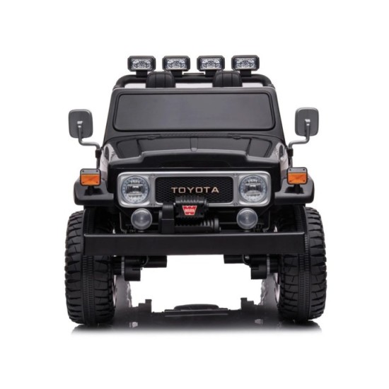 JOKO Elektrické autíčko Toyota Land Cruiser, 4x4 4x24V 100W, Dvojmiestne Kožené sedadlo, Penové kolesá, nosnosť 59kg, čierne