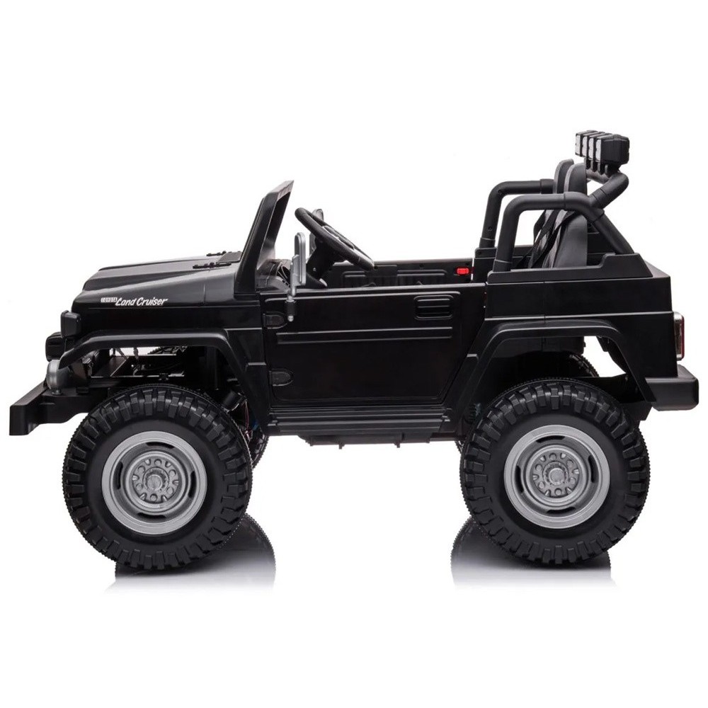JOKO Elektrické autíčko Toyota Land Cruiser, 4x4 4x24V 100W, Dvojmiestne Kožené sedadlo, Penové kolesá, nosnosť 59kg, čierne