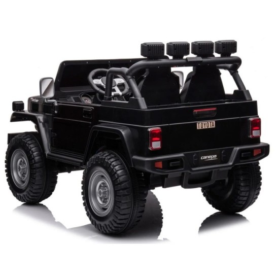 JOKO Elektrické autíčko Toyota Land Cruiser, 4x4 4x24V 100W, Dvojmiestne Kožené sedadlo, Penové kolesá, nosnosť 59kg, čierne
