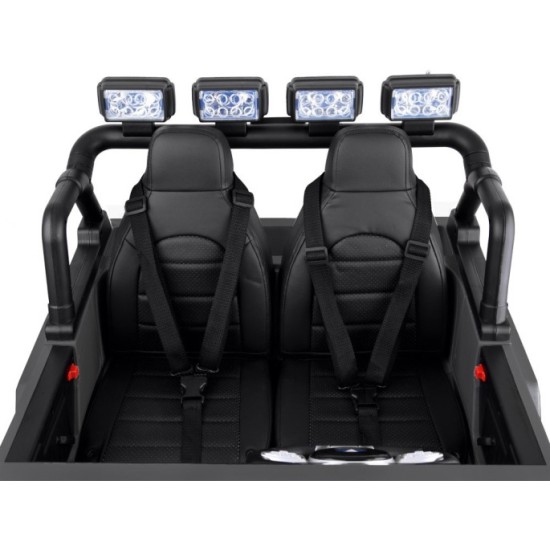 JOKO Elektrické autíčko Toyota Land Cruiser, 4x4 4x24V 100W, Dvojmiestne Kožené sedadlo, Penové kolesá, nosnosť 59kg, čierne