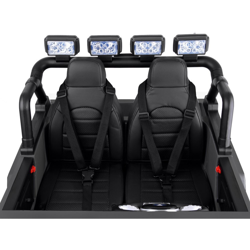 JOKO Elektrické autíčko Toyota Land Cruiser, 4x4 4x24V 100W, Dvojmiestne Kožené sedadlo, Penové kolesá, nosnosť 59kg, čierne