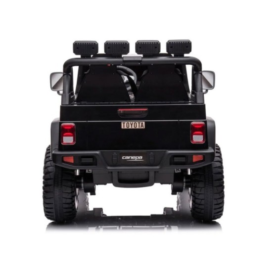 JOKO Elektrické autíčko Toyota Land Cruiser, 4x4 4x24V 100W, Dvojmiestne Kožené sedadlo, Penové kolesá, nosnosť 59kg, čierne