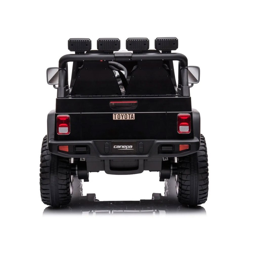 JOKO Elektrické autíčko Toyota Land Cruiser, 4x4 4x24V 100W, Dvojmiestne Kožené sedadlo, Penové kolesá, nosnosť 59kg, čierne