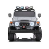 JOKO Elektrické autíčko Toyota Land Cruiser, 4x4 4x24V 100W, Dvojmiestne Kožené sedadlo, Penové kolesá, nosnosť 59kg, sivé