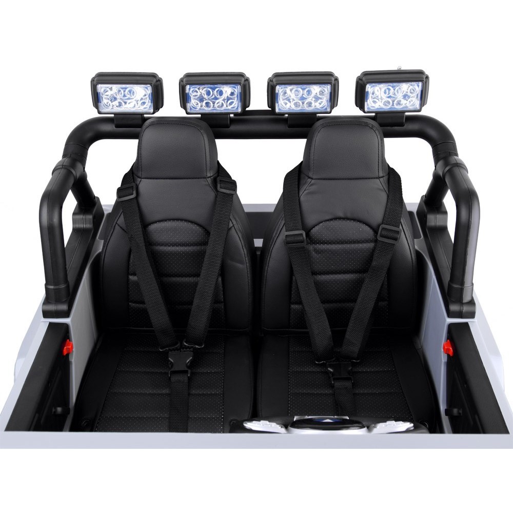 JOKO Elektrické autíčko Toyota Land Cruiser, 4x4 4x24V 100W, Dvojmiestne Kožené sedadlo, Penové kolesá, nosnosť 59kg, sivé