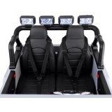 JOKO Elektrické autíčko Toyota Land Cruiser, 4x4 4x24V 100W, Dvojmiestne Kožené sedadlo, Penové kolesá, nosnosť 59kg, sivé