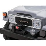 JOKO Elektrické autíčko Toyota Land Cruiser, 4x4 4x24V 100W, Dvojmiestne Kožené sedadlo, Penové kolesá, nosnosť 59kg, sivé