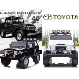JOKO Elektrické autíčko Toyota Land Cruiser, 4x4 4x24V 100W, Dvojmiestne Kožené sedadlo, Penové kolesá, nosnosť 59kg, sivé