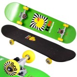 ReDo Drevený Skateboard Rubber Duck, nosnosť 100kg, zelený