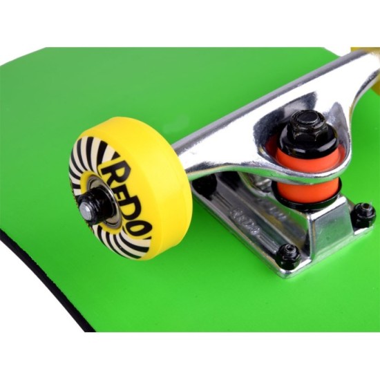 ReDo Drevený Skateboard Rubber Duck, nosnosť 100kg, zelený