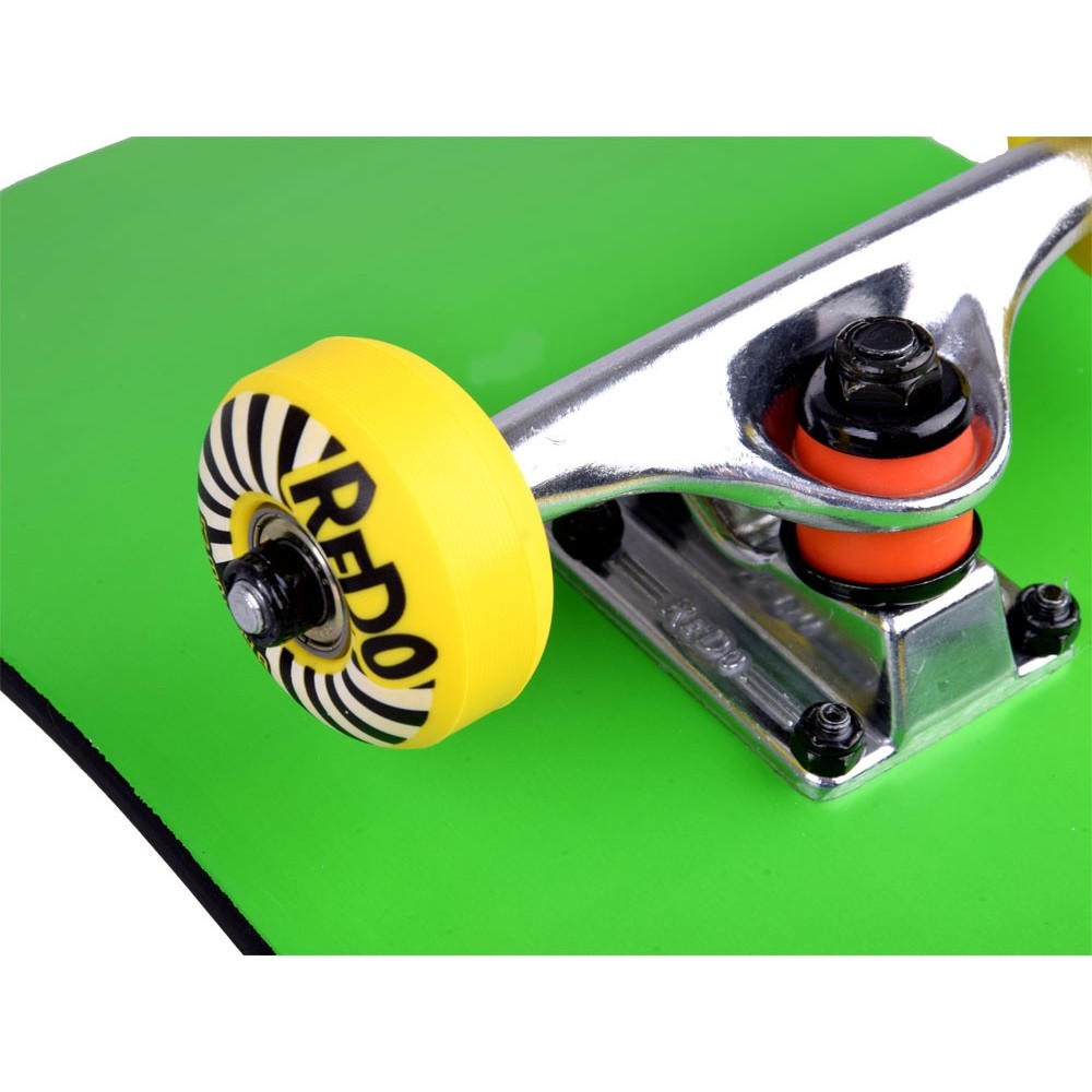 ReDo Drevený Skateboard Rubber Duck, nosnosť 100kg, zelený