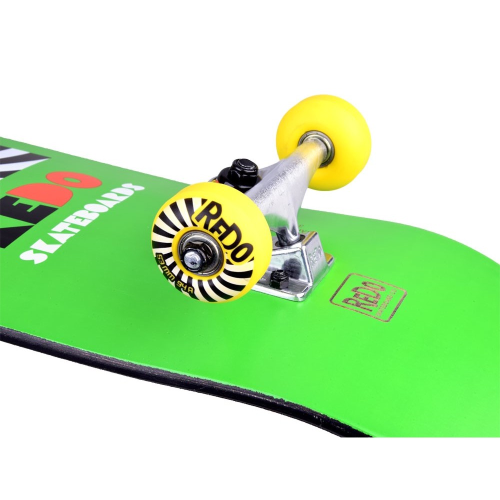 ReDo Drevený Skateboard Rubber Duck, nosnosť 100kg, zelený