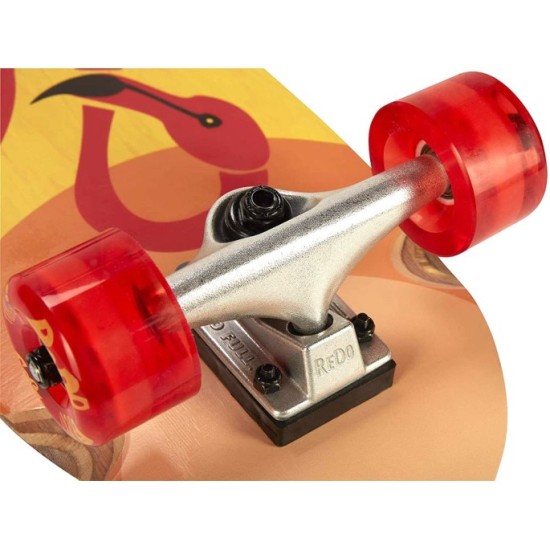 ReDo Drevený Skateboard Flaming, nosnosť 100kg