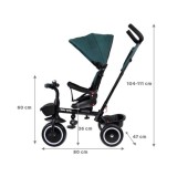 Tiny Bike Detský bicykel, trojkolka 3v1 od 6 mesiacov do 5 rokov, zelený