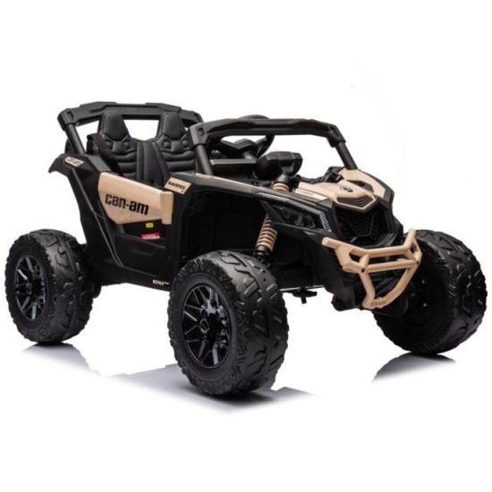 JOKO Elektrické Autíčko Buggy 4x200W 24V, kožené sedadlo, penové kolesá, béžové
