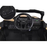 JOKO Elektrické Autíčko Buggy 4x200W 24V, kožené sedadlo, penové kolesá, béžové