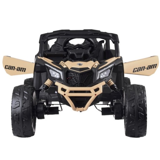 JOKO Elektrické Autíčko Buggy 4x200W 24V, kožené sedadlo, penové kolesá, béžové