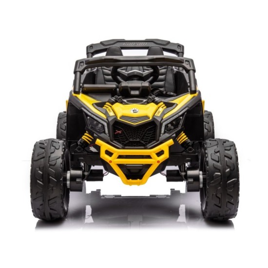 JOKO Elektrické Autíčko Buggy 4x200W 24V, kožené sedadlo, penové kolesá, žlté