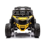 JOKO Elektrické Autíčko Buggy 4x200W 24V, kožené sedadlo, penové kolesá, žlté