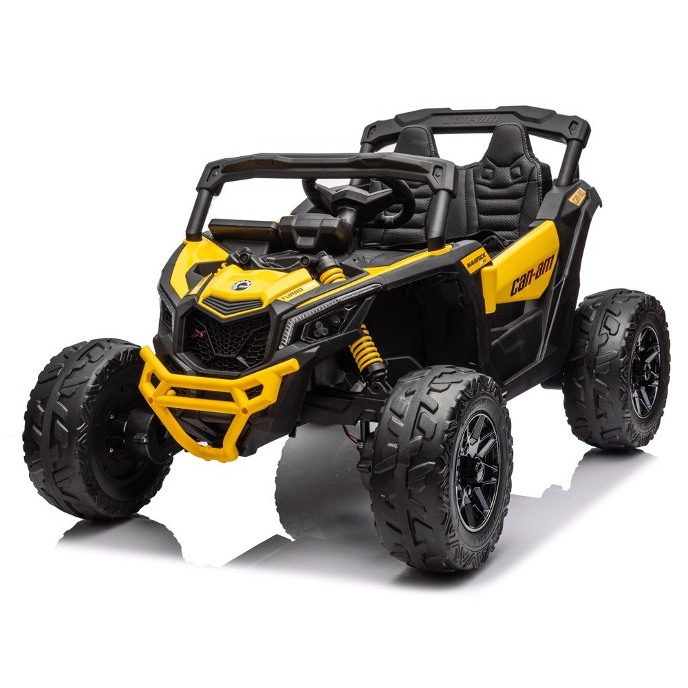 JOKO Elektrické Autíčko Buggy 4x200W 24V, kožené sedadlo, penové kolesá, žlté