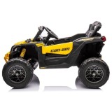 JOKO Elektrické Autíčko Buggy 4x200W 24V, kožené sedadlo, penové kolesá, žlté