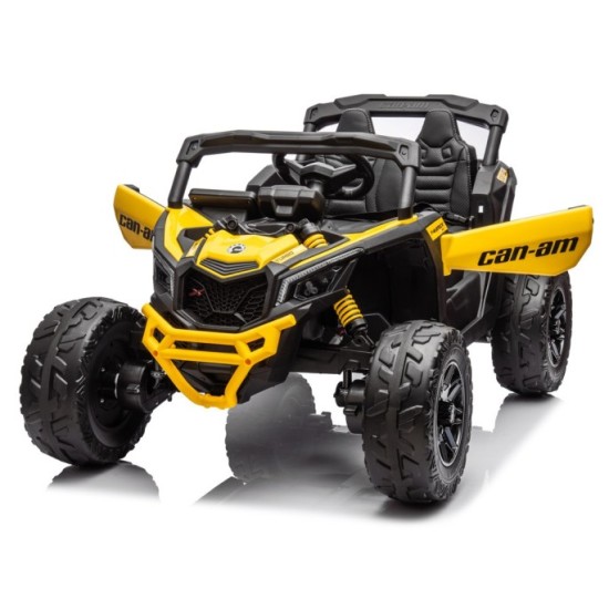 JOKO Elektrické Autíčko Buggy 4x200W 24V, kožené sedadlo, penové kolesá, žlté