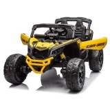 JOKO Elektrické Autíčko Buggy 4x200W 24V, kožené sedadlo, penové kolesá, žlté
