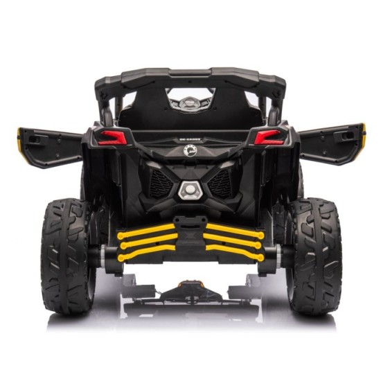 JOKO Elektrické Autíčko Buggy 4x200W 24V, kožené sedadlo, penové kolesá, žlté