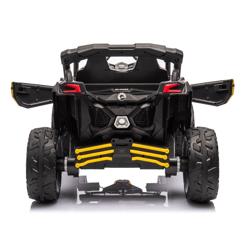 JOKO Elektrické Autíčko Buggy 4x200W 24V, kožené sedadlo, penové kolesá, žlté