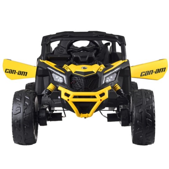 JOKO Elektrické Autíčko Buggy 4x200W 24V, kožené sedadlo, penové kolesá, žlté