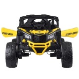 JOKO Elektrické Autíčko Buggy 4x200W 24V, kožené sedadlo, penové kolesá, žlté