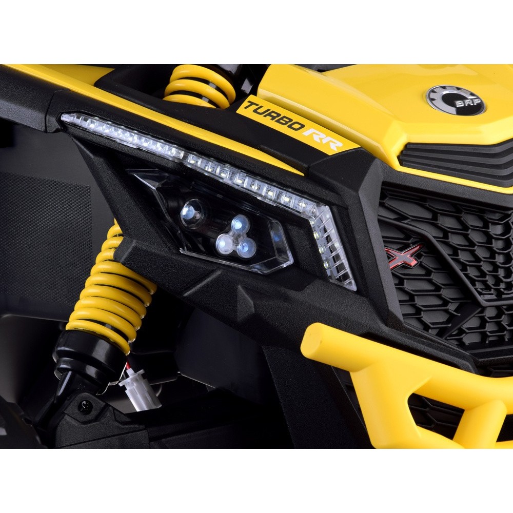 JOKO Elektrické Autíčko Buggy 4x200W 24V, kožené sedadlo, penové kolesá, žlté
