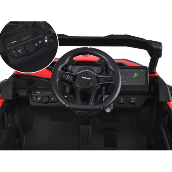 JOKO Elektrické Autíčko Buggy 4x200W 24V, kožené sedadlo, penové kolesá, červené