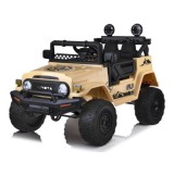 JOKO Elektrické autíčko TOYOTA FJ Cruiser 4x4, penové kolesá, kožené sedadlo, béžové