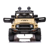JOKO Elektrické autíčko TOYOTA FJ Cruiser 4x4, penové kolesá, kožené sedadlo, béžové