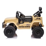 JOKO Elektrické autíčko TOYOTA FJ Cruiser 4x4, penové kolesá, kožené sedadlo, béžové