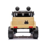 JOKO Elektrické autíčko TOYOTA FJ Cruiser 4x4, penové kolesá, kožené sedadlo, béžové
