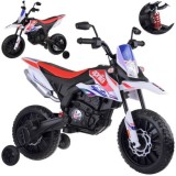 JOKO Elektrická Motorka APRILIA RX125, penové kolesá, kožené sedadlo, červená