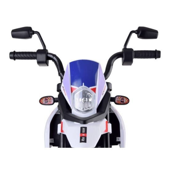 JOKO Elektrická Motorka APRILIA RX125, penové kolesá, kožené sedadlo, červená