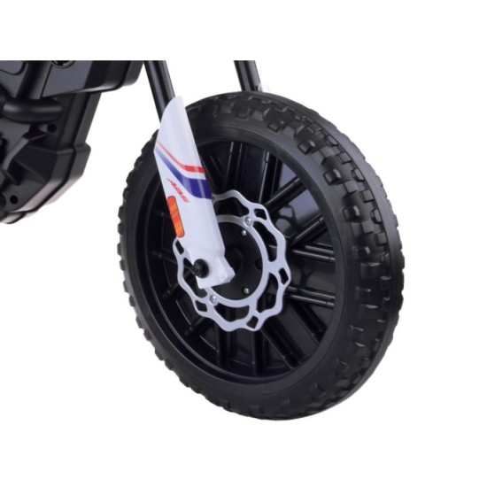 JOKO Elektrická Motorka APRILIA RX125, penové kolesá, kožené sedadlo, červená