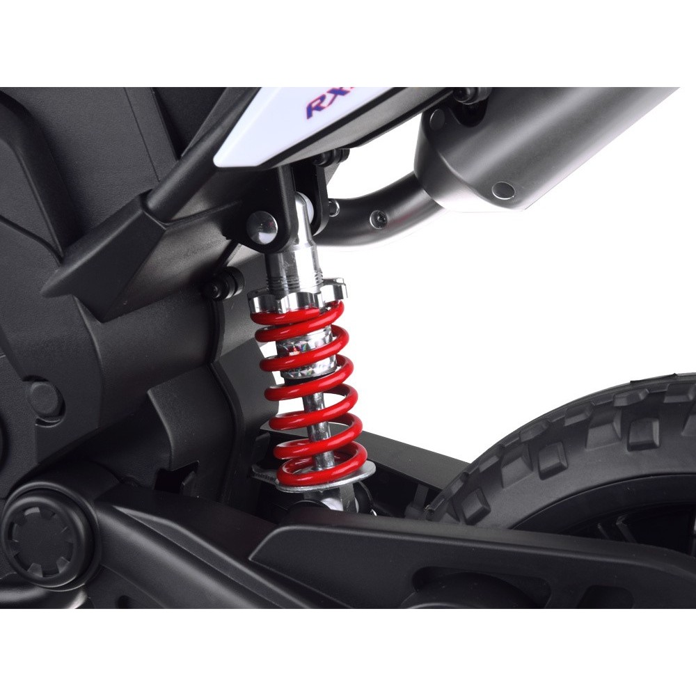 JOKO Elektrická Motorka APRILIA RX125, penové kolesá, kožené sedadlo, červená