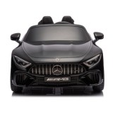 JOKO Elektrické autíčko Mercedes SL 63 AMG, penové kolesá, kožené sedadlo, čierne