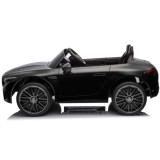 JOKO Elektrické autíčko Mercedes SL 63 AMG, penové kolesá, kožené sedadlo, čierne