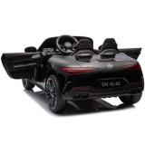 JOKO Elektrické autíčko Mercedes SL 63 AMG, penové kolesá, kožené sedadlo, čierne