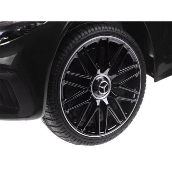 JOKO Elektrické autíčko Mercedes SL 63 AMG, penové kolesá, kožené sedadlo, čierne