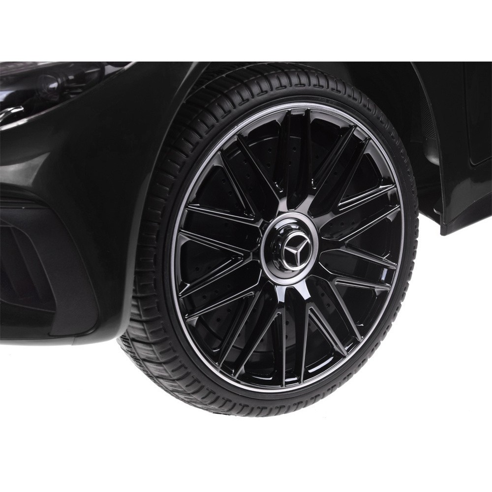 JOKO Elektrické autíčko Mercedes SL 63 AMG, penové kolesá, kožené sedadlo, čierne