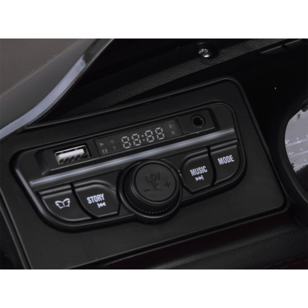 JOKO Elektrické autíčko Mercedes SL 63 AMG, penové kolesá, kožené sedadlo, čierne