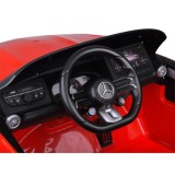 JOKO Elektrické autíčko Mercedes SL 63 AMG, penové kolesá, kožené sedadlo, červené
